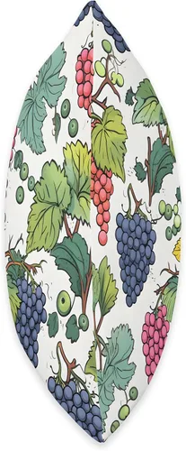 Vista 2 de Wine Whimsy Creatives Cheerful Bunches of Wine Grapes - Almohada de 18 x 18 pulgadas, multicolor