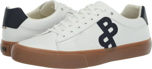 Vista 7 de BOSS Zapatos deportivos de piel con logotipo doble B para hombre