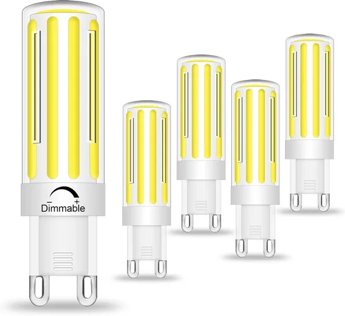 Vista 9 de Bombillas LED G9 de 8 W equivalentes a halógenos de 80 W, blanco suave 2700 K, ángulo de haz de 360, 120 V 800 LM, bombillas G9 con base de dos