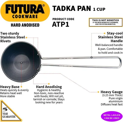 Vista 2 de Futura Bandeja térmica anodizada, 1 taza, color negro