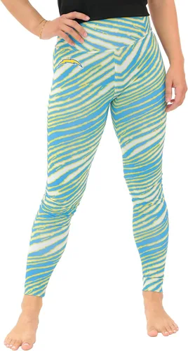 Vista 171 de Zubaz NFL Mallas para mujer de longitud completa de cintura alta básica 1.0
