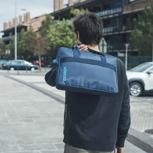Vista 2 de NGS Ginger Blue - Bolsa para portátil de 15,6" con bolsillo externo - Azul