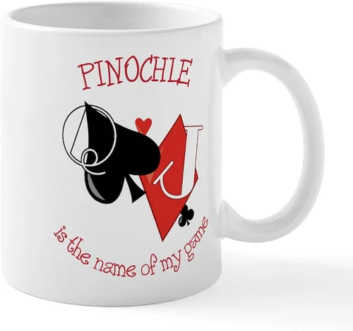 Vista 53 de CafePress Euchre Champ Mugs Taza de café de cerámica de 11 oz (11.0 fl oz)