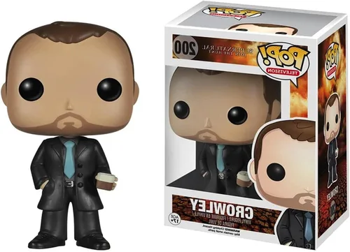 Vista 2 de POP Supernatural - Figura de vinilo Crowley Funko (incluye funda protectora de caja compatible)