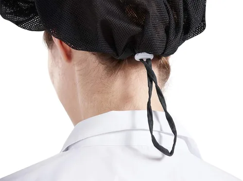 Vista 7 de Nanxson 3 gorras de chef CF9060 para servicio de alimentos, redes para el cabello, gorra de malla para cocinar