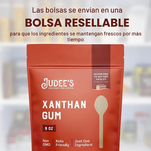 Vista 5 de Goma de xantano sin gluten (8 onzas)