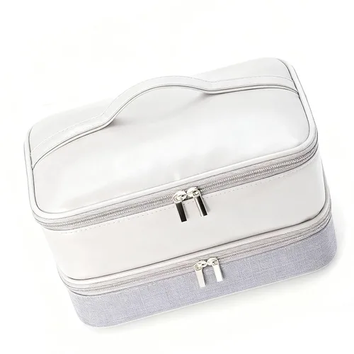Vista 3 de Carrying Case, Fit for Shark Hair Dryer Double Layer Water Proof Hair Tools Travel Bag Storage Case for Curling Iron Attachments