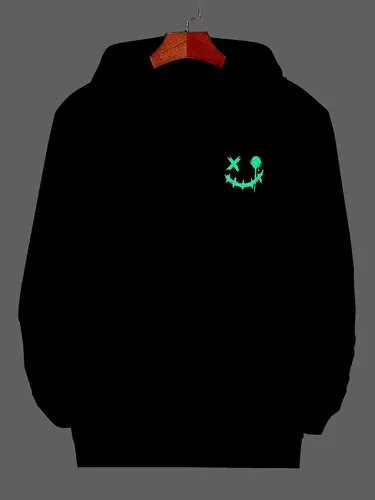 Vista 4 de GORGLITTER Sudadera con capucha para hombre con estampado de oso y manga larga con cordón