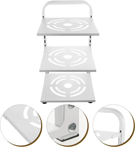 Vista 5 de Cabilock Gabinete Pot Rack Draining Pot Holder Cocina Gabinete Organización Fácil Instalar