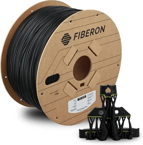 Vista 13 de Polymaker Fiberon ASA-CF08 Filamento ASA de fibra de carbono de 0.07 in 4.370 - 0.07 in Fiberon Asa-cf08 Negro 1.1 lbs (Código hexagonal: #000000)