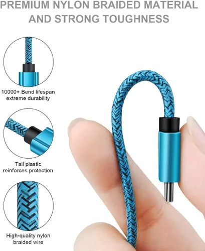 Vista 3 de Cargador iPhone 17 de 0.91 m con extremo USB, cable de carga CarPlay para auto corto para iPhone 17Pro Max, USBC, para Apple 17, 16, 15, iPhone Air