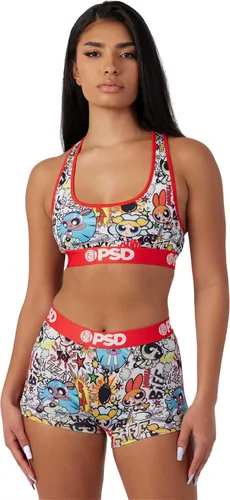 Vista 2 de PSD Pantalones cortos para mujer Powerpuff para niñas y niños, ropa interior de cobertura completa, cómodas bragas elásticas para mujer