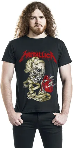 Vista 4 de Metallica Heart Explosive Black Camiseta Hombre