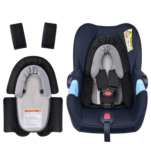 Vista 19 de COOLBEBE Soporte 3 en 1 mejorado para el cuerpo del bebé para recién nacido, bebé, niño pequeño - Almohadilla de cojín de inserción para asiento