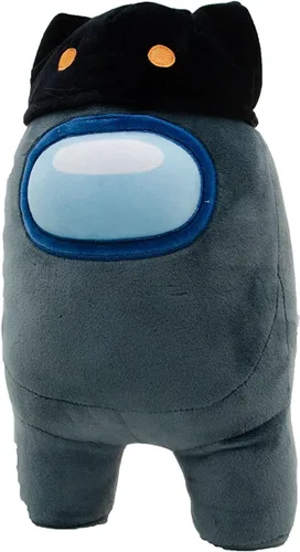 Vista 2 de YuMe Among Us Bean Shaped Plushies, Black, 10910_10918