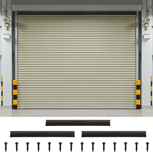 Vista 12 de DoubleFill Sello de cepillo de garaje enrollable de 3 pulgadas para la parte superior, sello de cepillo de nailon resistente de 16 pies de largo