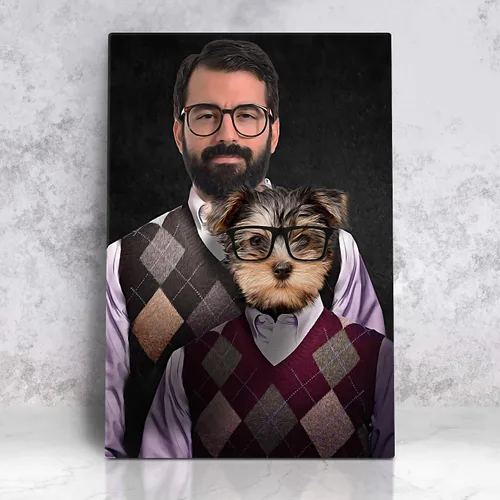 Vista 39 de Awesometik Impresión en lienzo personalizada retrato real de mascota a partir de foto, retrato personalizado del Renacimiento, retratos, retratos 20