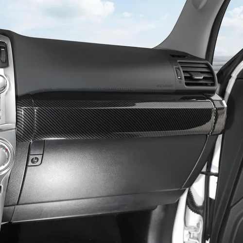 Vista 8 de JeCar 3 piezas de revestimiento de tablero de fibra de carbono Accesorios interiores para Toyota 4Runner 2010-2024