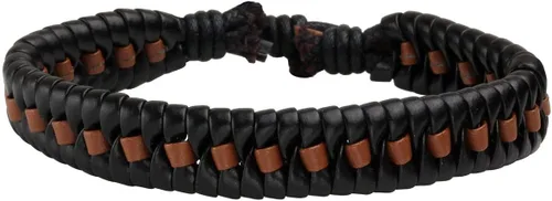 Vista 5 de Manfnee - Pulsera trenzada de cuero para hombres y mujeres ajustable