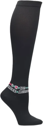 Vista 5 de Nurse Mates Calcetines de pantorrilla para mujer Compresión de 12-14 mmHg Soporte y comodidad superiores 1 par Tinte espacial Aqua Breeze