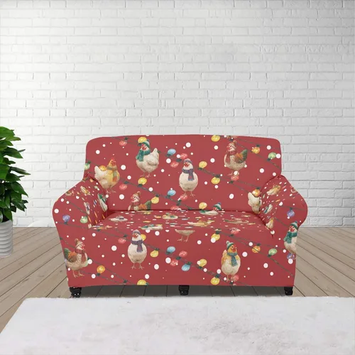 Vista 16 de Horeset Fundas elásticas para sofá con diseño de flores otoñales, lavables para sofá de 2 cojines, funda protectora para mascotas y perros