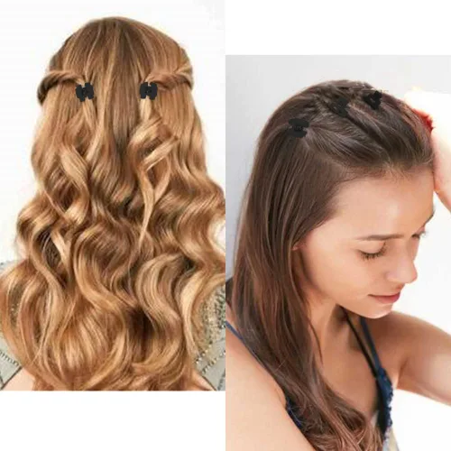 Vista 5 de Ahoney 10 pinzas pequeñas para el cabello para mujeres y niñas, clips de mandíbula mate de 1 pulgada para cabello fino, grueso y mediano, pasadores