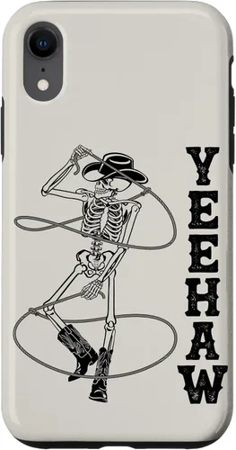Vista 25 de Western Cowboy Skeleton Yeehaw Rodeo Southern Country Music Case for iPhone 17