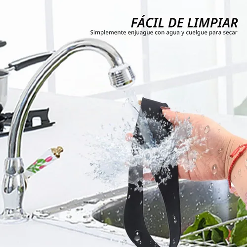Vista 5 de Plantilla de afeitado con escote y guía de corte para hombres, color negro