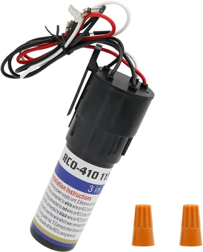 Vista 2 de RCO410 Kit de condensador de arranque duro 3 en 1 para refrigeradores y congeladores 1/4-1/3 H.P. 115VAC, reemplaza el modelo TJ90RCO410, AP4503017
