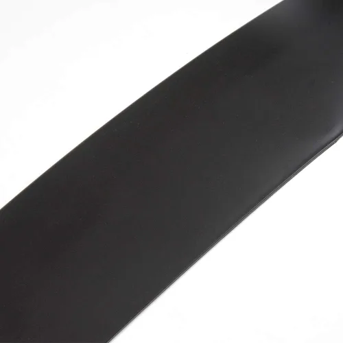 Vista 7 de Nuevo kit de carrocería de alerón delantero universal en negro sin pintar, estilo CS, PP, con borde plano, divisor, placa bajo panel, difusor
