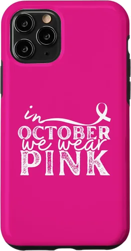 Vista 27 de iPhone 16 In October We Wear Pink Breast Cancer Awareness Graphic Case