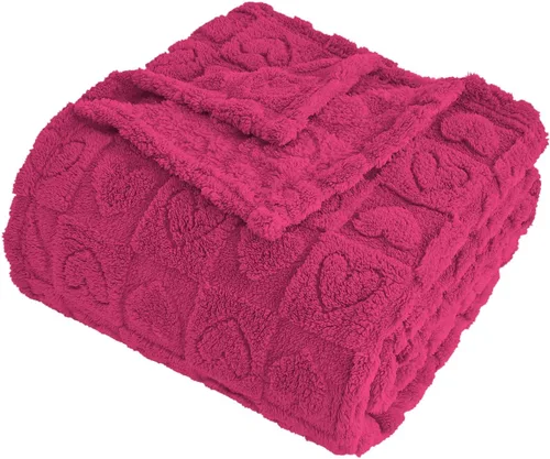 Vista 9 de FY FIBER HOUSE - Mantas con diseño de corazón a cuadros, mantas suaves y cálidas para regalos para amantes, madres, padres, lavables y ligeras
