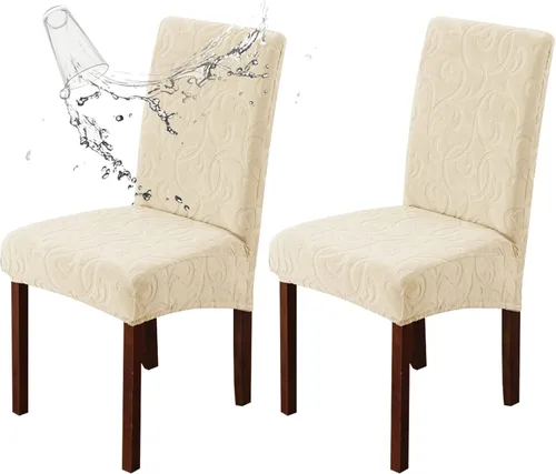 Vista 52 de Genina Fundas impermeables para sillas Parsons de comedor, fundas elásticas para sillas Parsons para comedor, cocina, funda protectora para silla