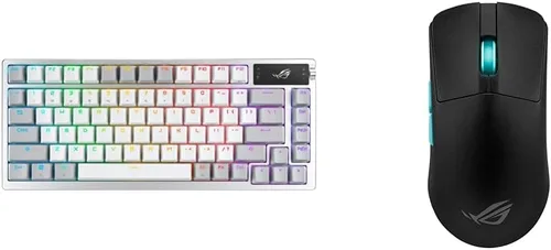Vista 9 de ASUS ROG Azoth 75 Teclado inalámbrico para juegos personalizado, pantalla OLED, interruptores ROG NX Storm prelubricados intercambiables