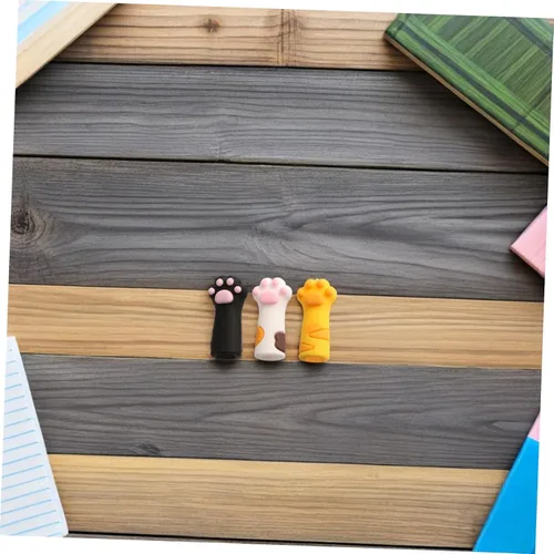Vista 7 de FOMIYES Juego de cubiertas de herramientas para el cuidado de uñas, 3 piezas, tijeras para gatos, pinzas de cutícula, funda protectora, tapa