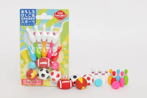 Vista 3 de Iwako Juego de borrador deportivo japonés (38329)