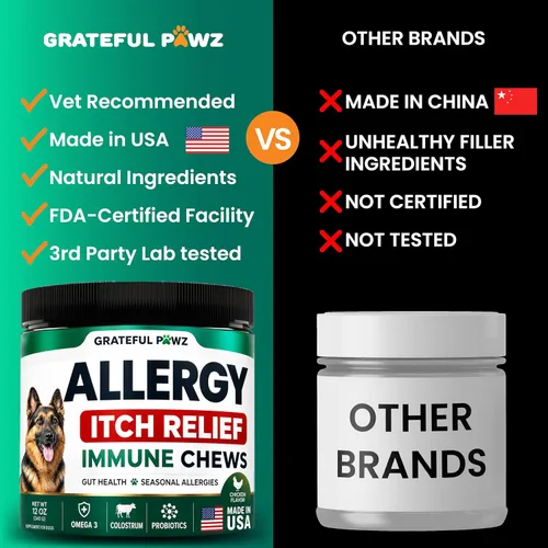 Vista 5 de Masticables para alergias para perros - Alivio de la alergia de perros