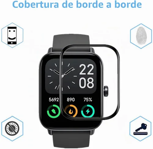 Vista 5 de Protector de pantalla compatible con Quiacn IDW19 Smart Watch 1.8