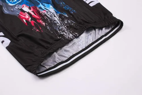 Vista 5 de Uriah Maillot de bicicleta de manga corta reflectante con bolsillos traseros para hombre
