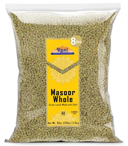 Vista 10 de Rani Masoor Enteras (Lentejas verdes enteras con piel) 32 onzas (2 libras) 32.03 oz ~ Todo natural Vegano Apto para gluten Sin OMG Kosher