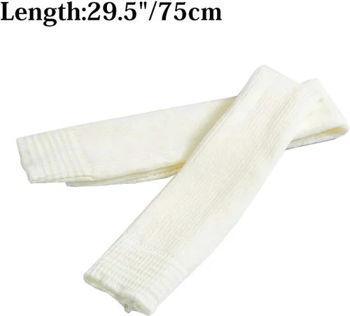 Vista 2 de CHUNG Mujeres adolescentes por encima de la rodilla hasta el muslo 29.5 pulgadas calentadores de piernas estribo térmico largo yoga ballet danza