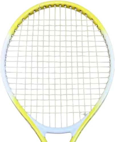 Vista 3 de predolo Raqueta de tenis con agarre cómodo y cuerdas de nailon para práctica de playa, color amarillo