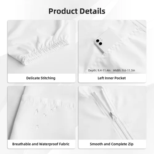 Vista 7 de Chaqueta con capucha de protección solar de verano con la bandera americana, camisa de manga larga con cremallera frontal
