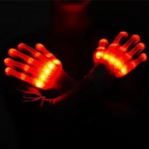 Vista 3 de Juguetes para edades de 8 a 13 años y juguetes para niños de 7 años en adelante, guantes LED para niños, guantes rave, 12 colores, Halloween