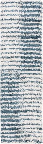 Vista 7 de SAFAVIEH Hudson Shag Collection - Alfombra para pasillo, 2 pies 3 pulgadas x 8 pies, color gris y marfil, diseño abstracto moderno, no desprende