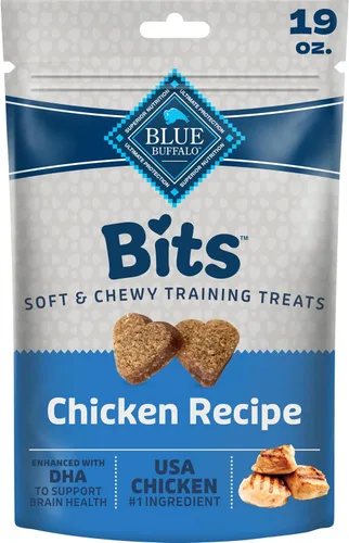 Vista 24 de Blue Buffalo Bits - Golosinas de entrenamiento de pollo, 1 oz, 12