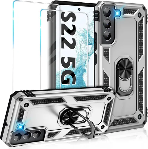 Vista 84 de Funda para Samsung Galaxy S21 5G resistente con protector de pantalla integrado, armadura dura, funda anticaída militar para Samsung S21 5G 6.2 2021