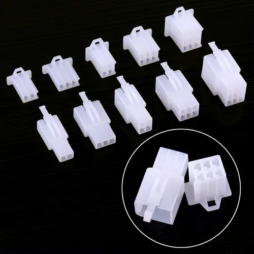 Vista 4 de Swpeet Kit de 700 conectores de cable eléctrico automotriz, 0.110 in 2 3 4 6 9 pines, conectores de cable eléctrico automotriz, terminales de cable