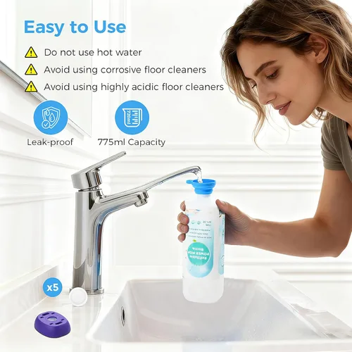 Vista 6 de Power Mop™ Botella recargable para mopa multisuperficie Swiffer® PowerMop™, 26.2 fl oz/26 onzas líquidas a prueba de fugas HDPE Solución de botella