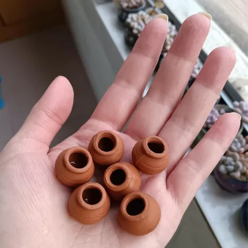 Vista 5 de Mini macetas de terracota – Macetas pequeñas de arcilla para suculentas, cactus, manualidades de bricolaje, jardín de hadas, proyectos escolares
